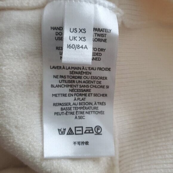 Anthropologie Cream Knit Sweater Size XS - Picture 5 of 9